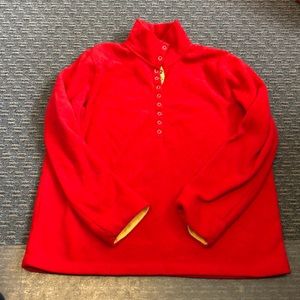 Jones New York Red fleece pullover